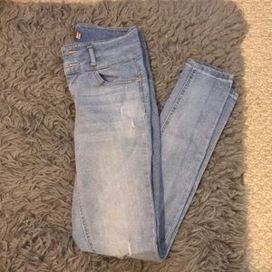 high waisted skinny jeans